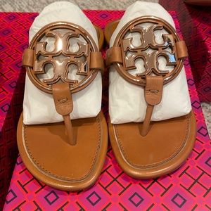 Tory Burch metal miller calf leather